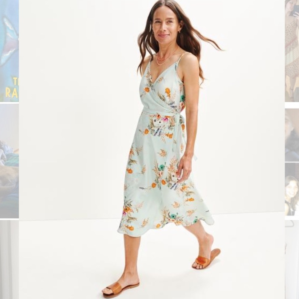 Varden washable silk wrap dress